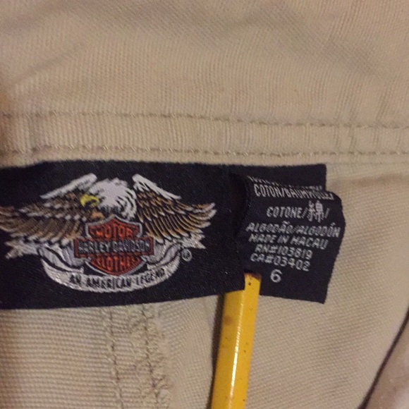 WOMEN'S HARLEY DAVIDSON CAPRI PANTS NWOT.EXC COND. - Picture 5 of 8